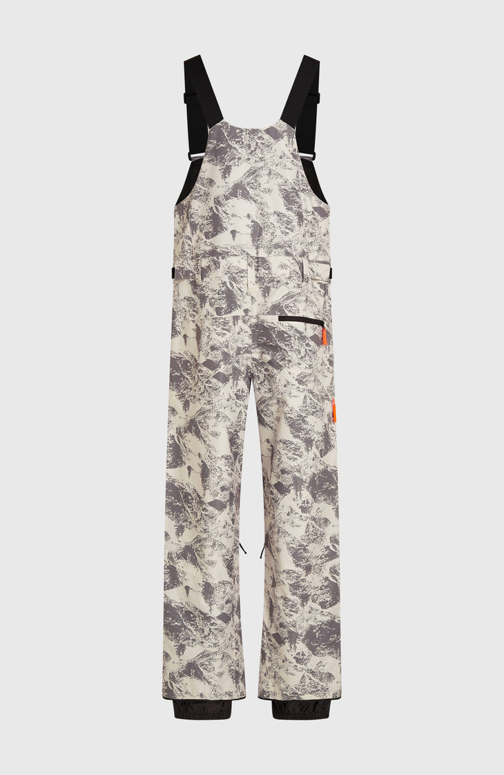 FWC'Peak Bib wintersportbroek | Grey Mountain Landscape