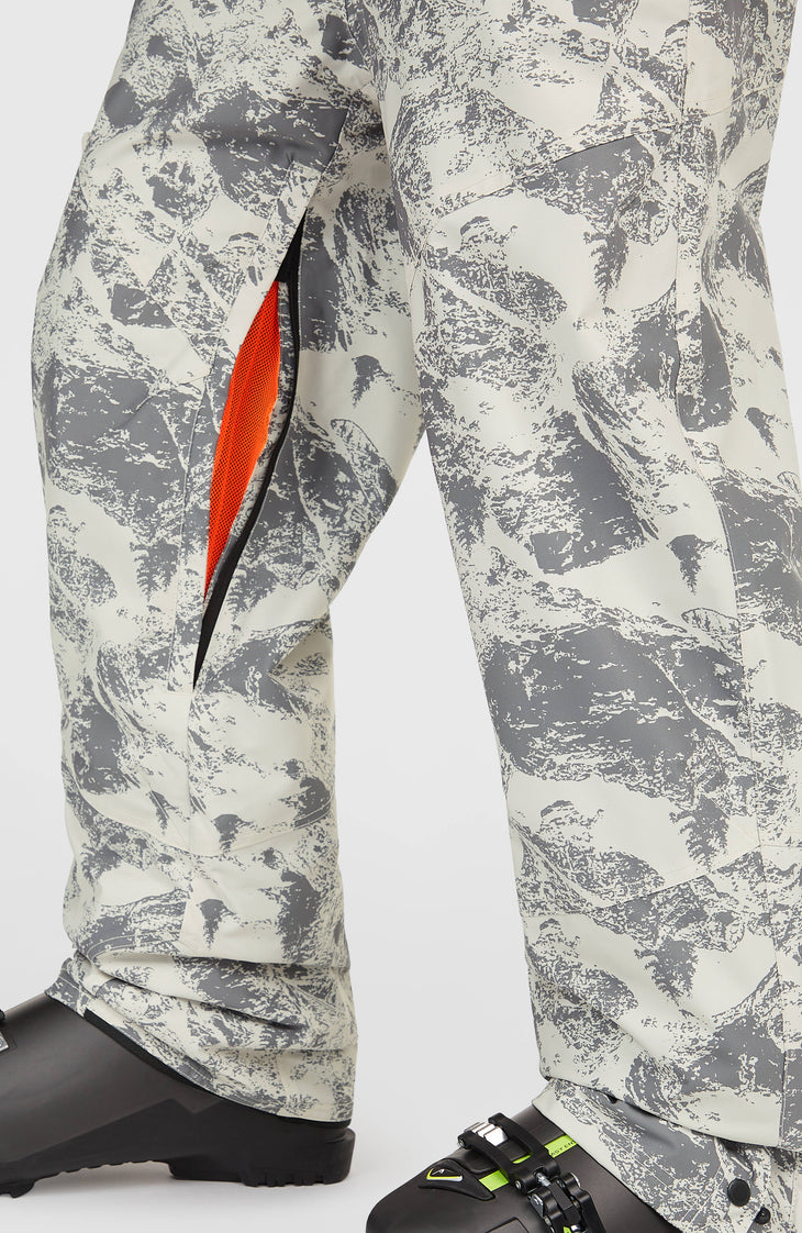 FWC'Peak Bib wintersportbroek | Grey Mountain Landscape