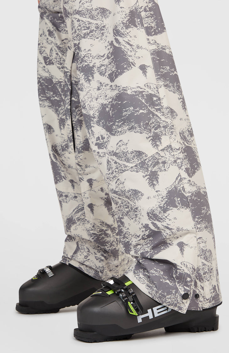 FWC'Peak Bib wintersportbroek | Grey Mountain Landscape