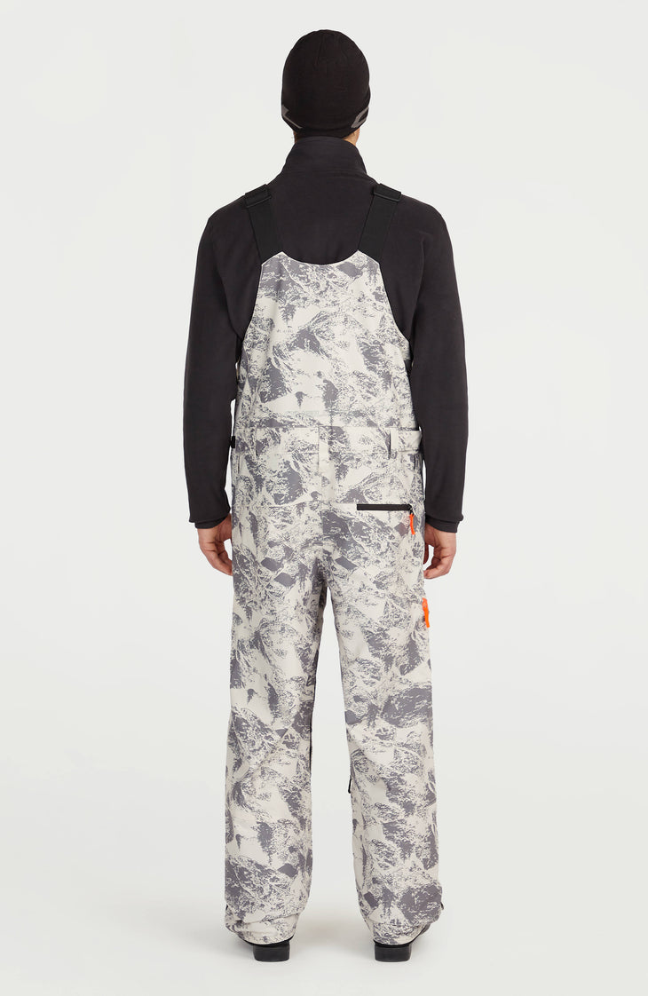FWC'Peak Bib wintersportbroek | Grey Mountain Landscape