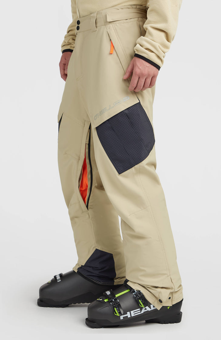 FWC'Peak Cargo wintersportbroek | Olive Blush Colour Block