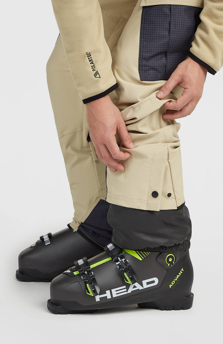 FWC'Peak Cargo wintersportbroek | Olive Blush Colour Block