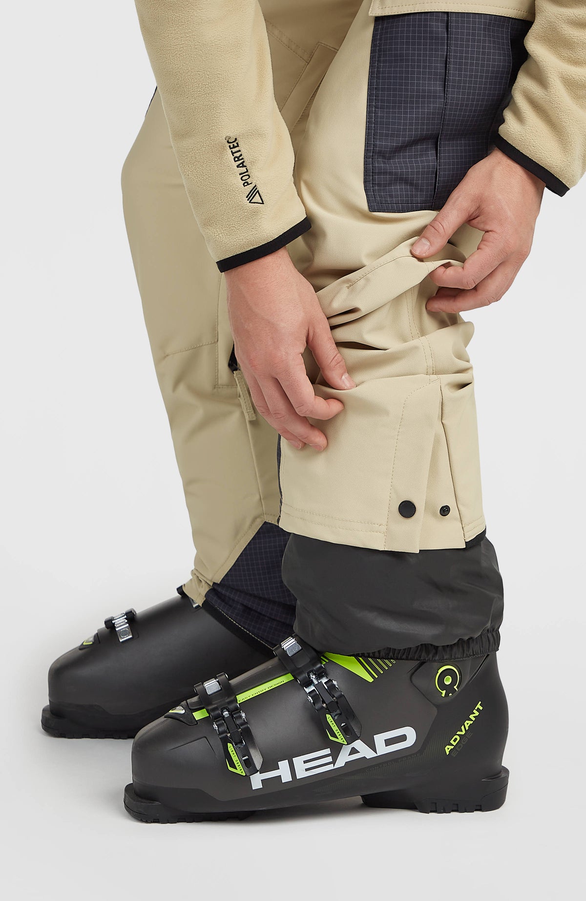 FWC'Peak Cargo wintersportbroek | Olive Blush Colour Block