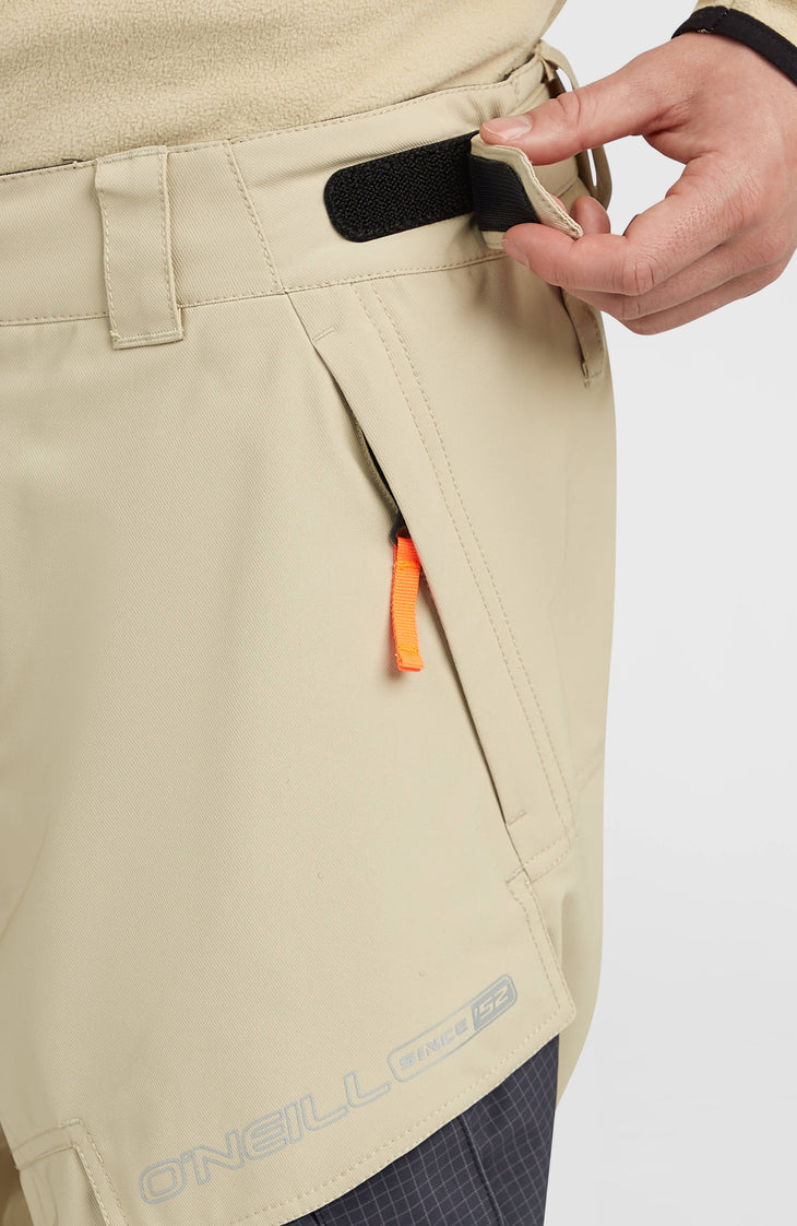 FWC'Peak Cargo wintersportbroek | Olive Blush Colour Block