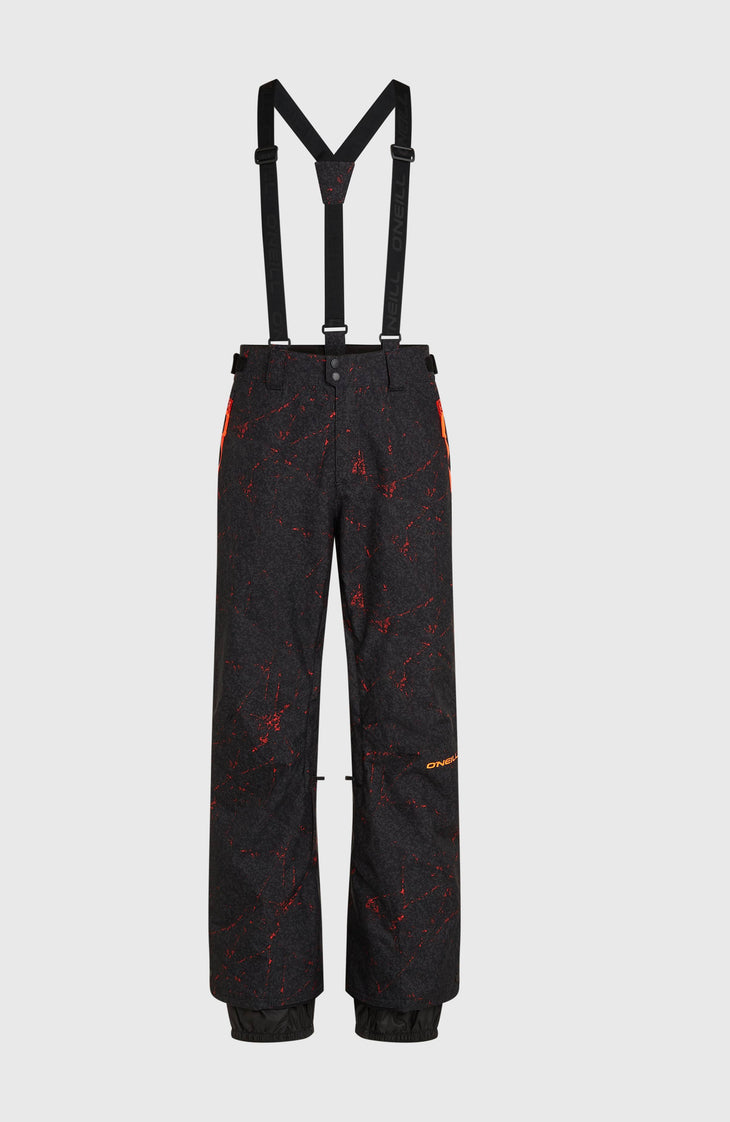 FWC'Cruz wintersportbroek met bretels | Black Basalt