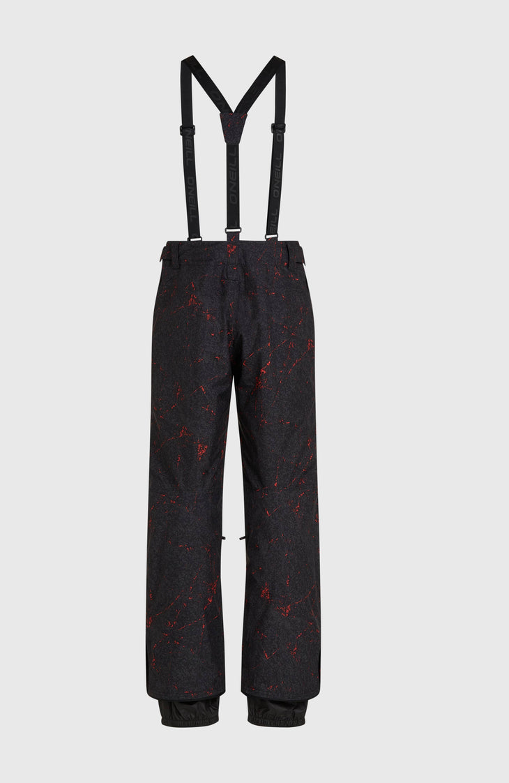 FWC'Cruz wintersportbroek met bretels | Black Basalt