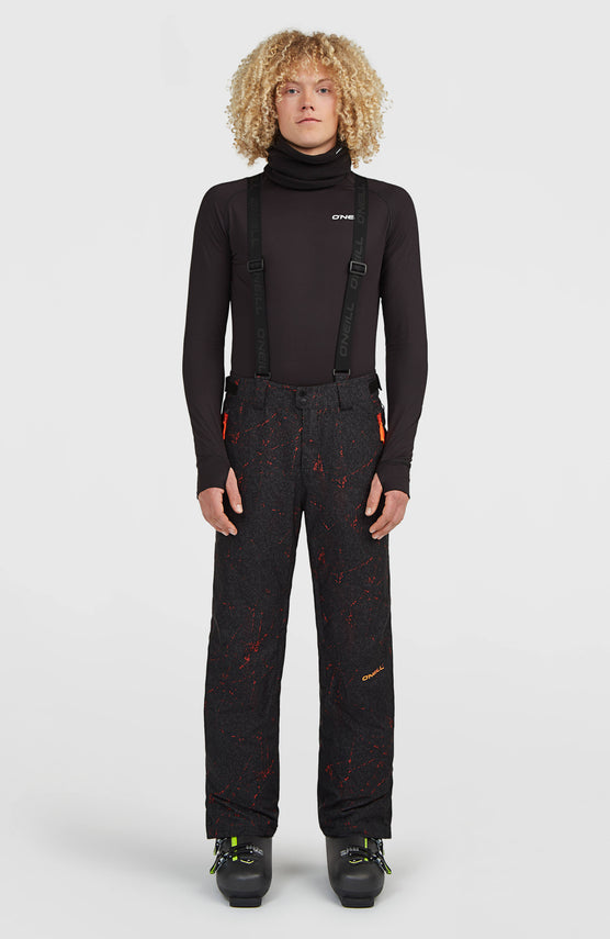 FWC'Cruz wintersportbroek met bretels | Black Basalt