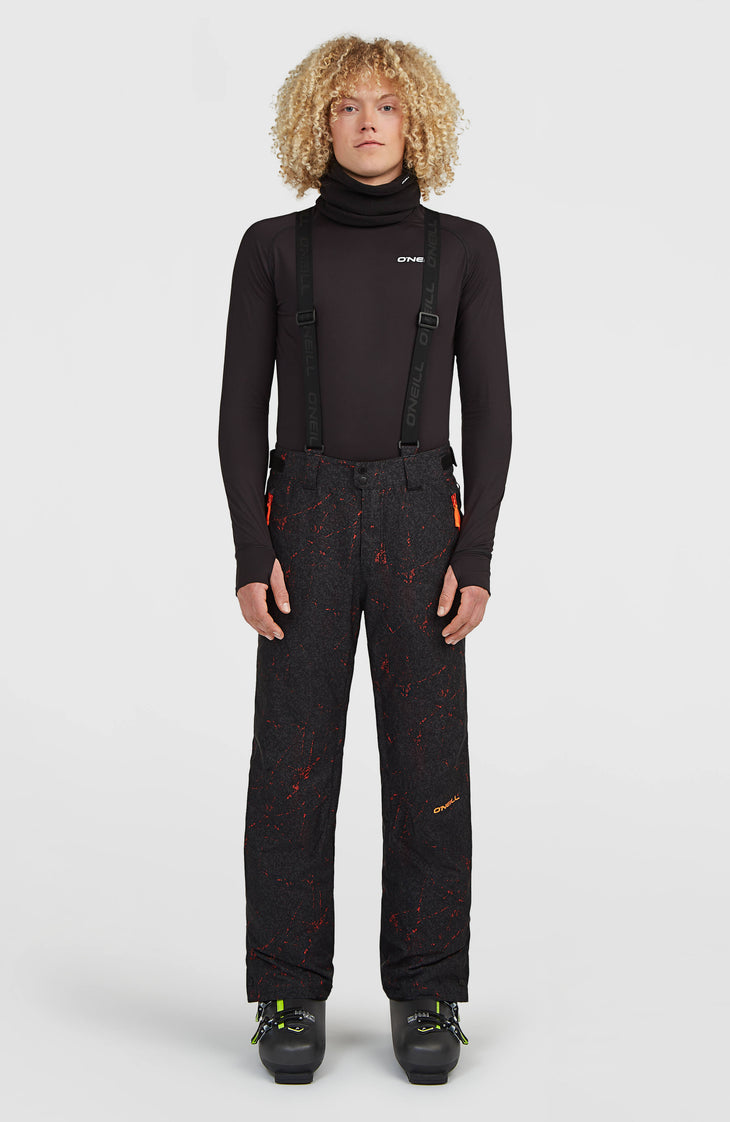 FWC'Cruz wintersportbroek met bretels | Black Basalt