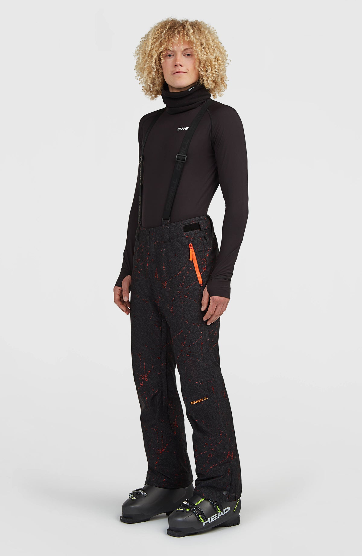 FWC'Cruz wintersportbroek met bretels | Black Basalt