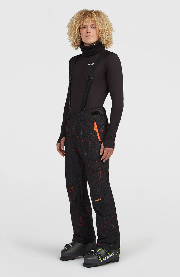 FWC'Cruz wintersportbroek met bretels | Black Basalt