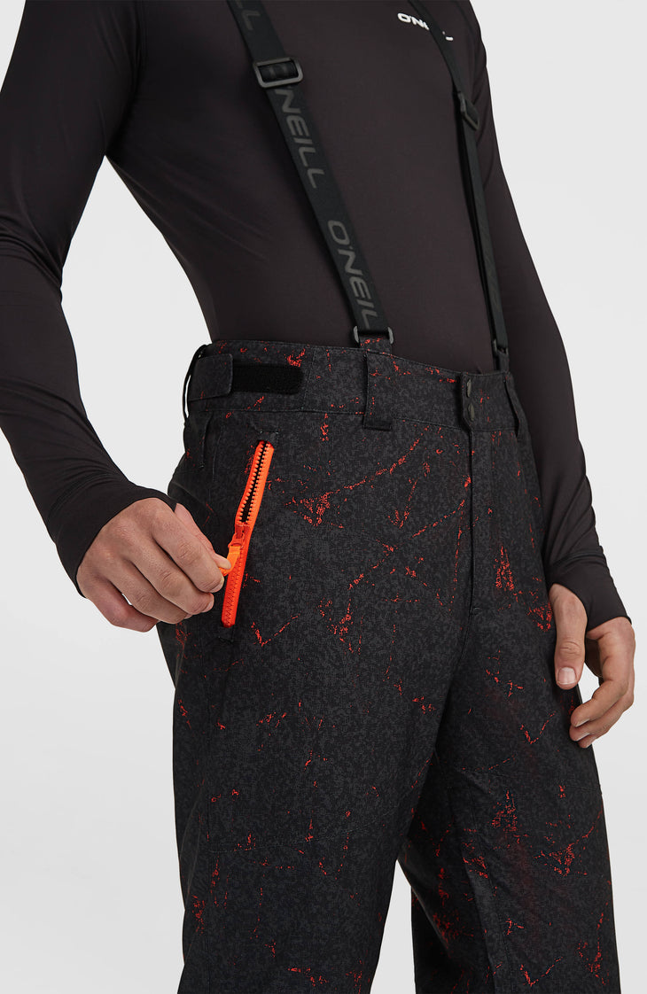 FWC'Cruz wintersportbroek met bretels | Black Basalt
