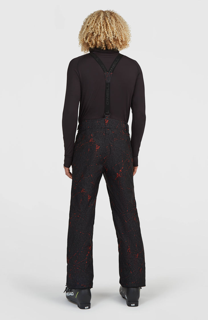 FWC'Cruz wintersportbroek met bretels | Black Basalt