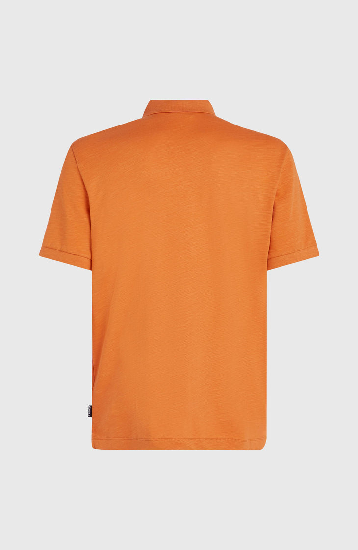 Slub Small Logo polo | Cinnamon Stick