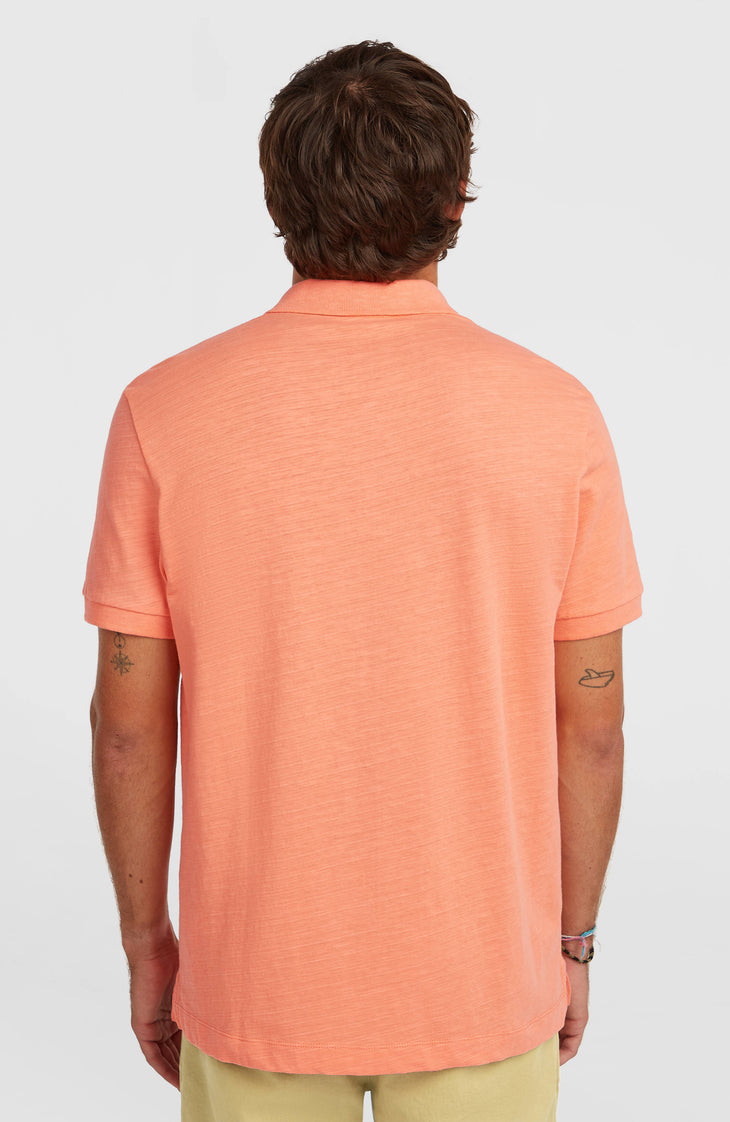 Slub polo | Funky Peach