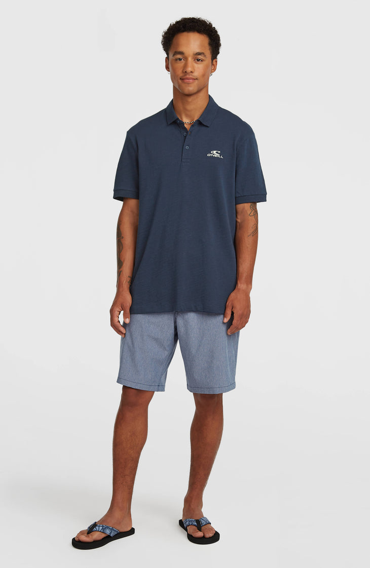 Slub polo | Ink Blue