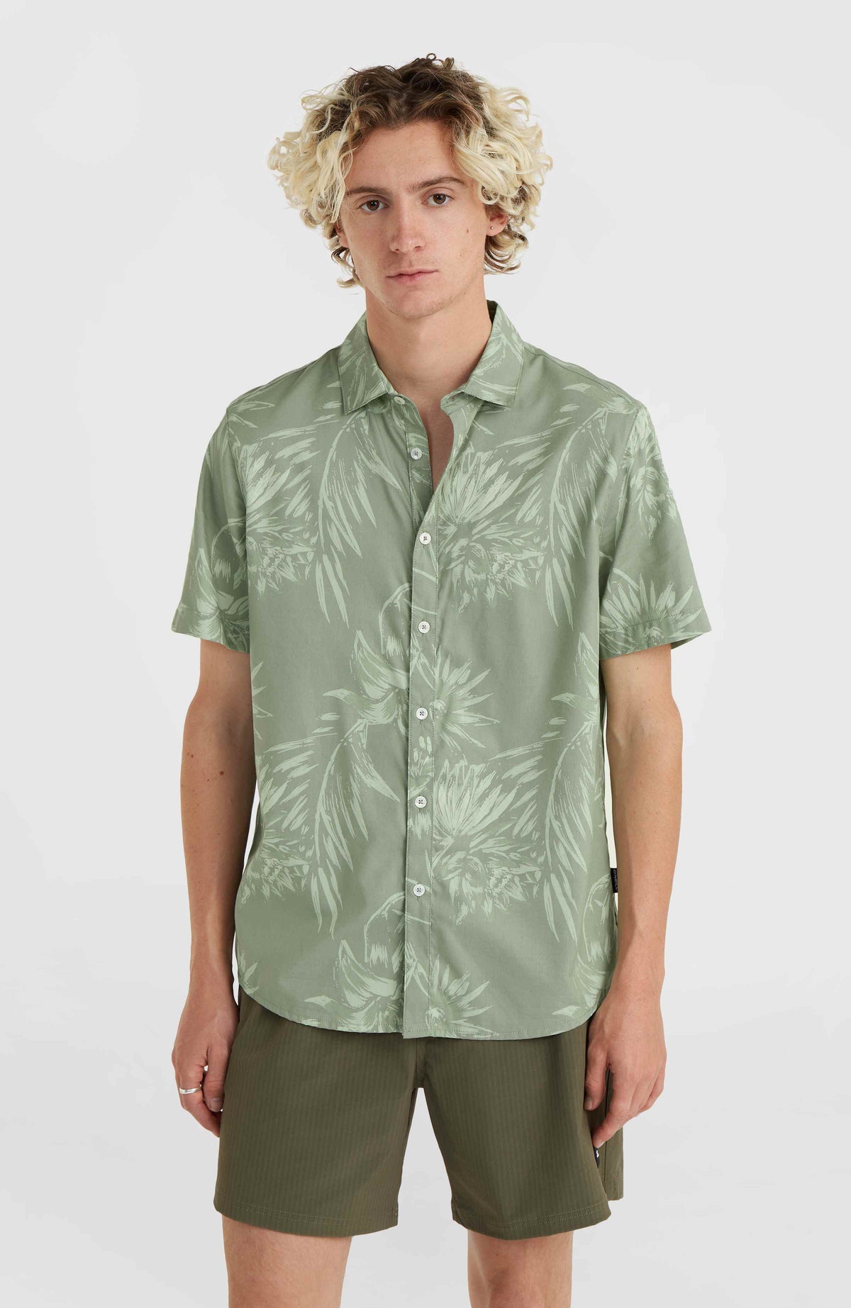 Mix and Match Floral overhemd | Green Tonal Tropicana