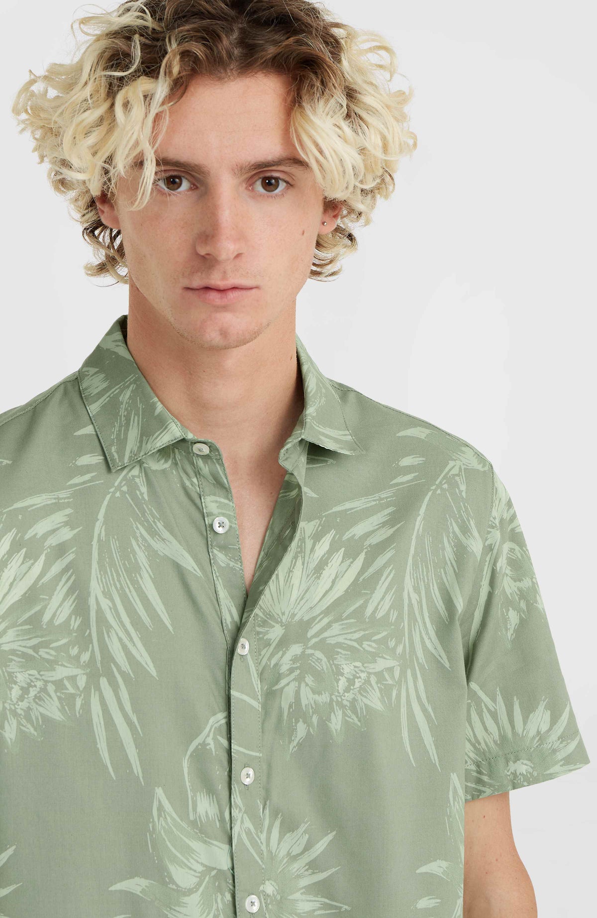 Mix and Match Floral overhemd | Green Tonal Tropicana