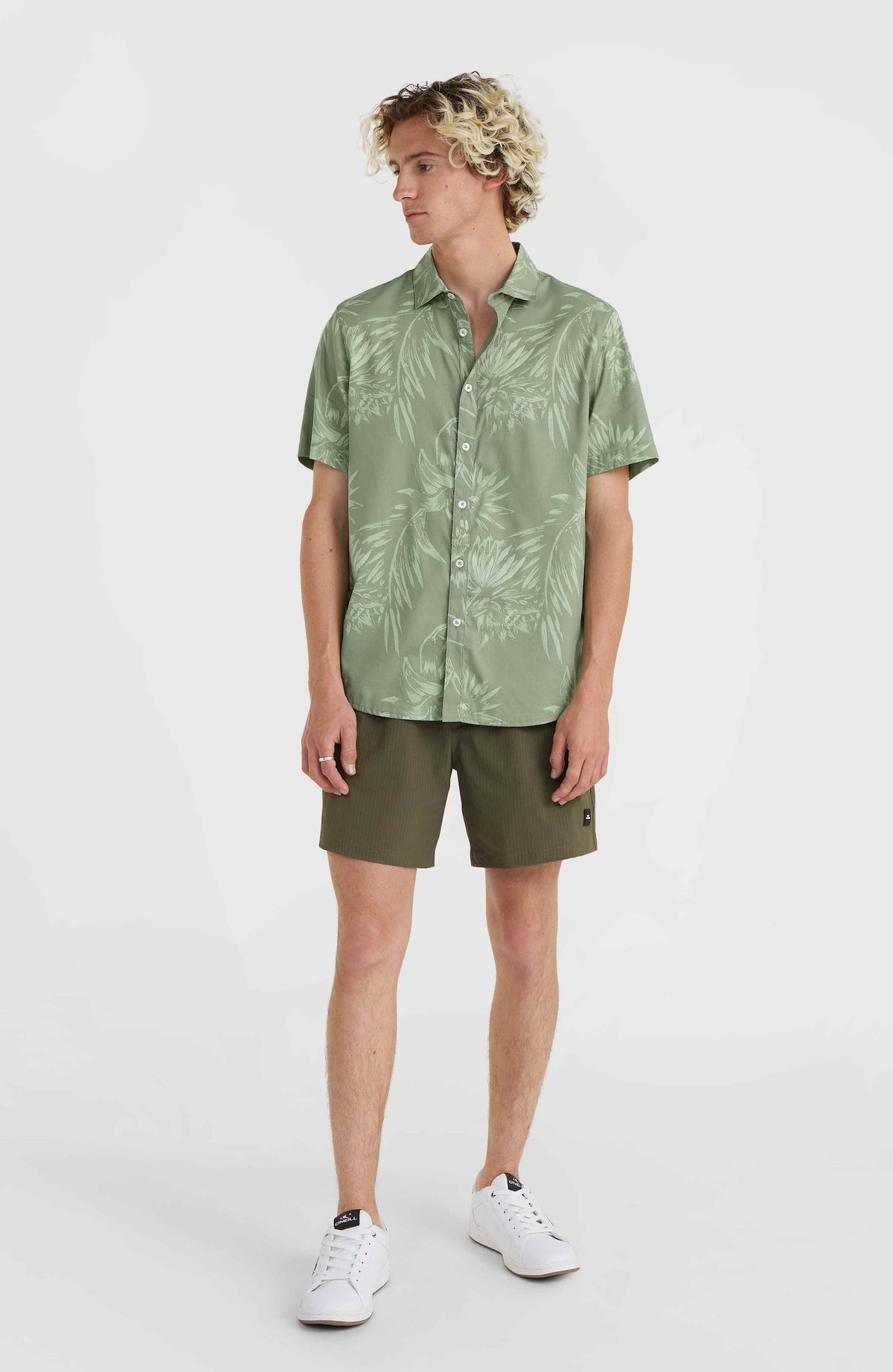 Mix and Match Floral overhemd | Green Tonal Tropicana