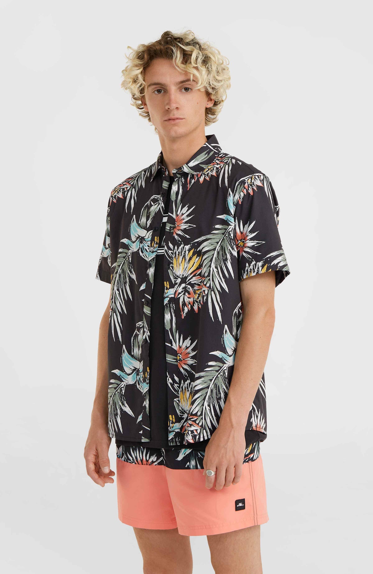Mix and Match Floral overhemd | Black Tropicana
