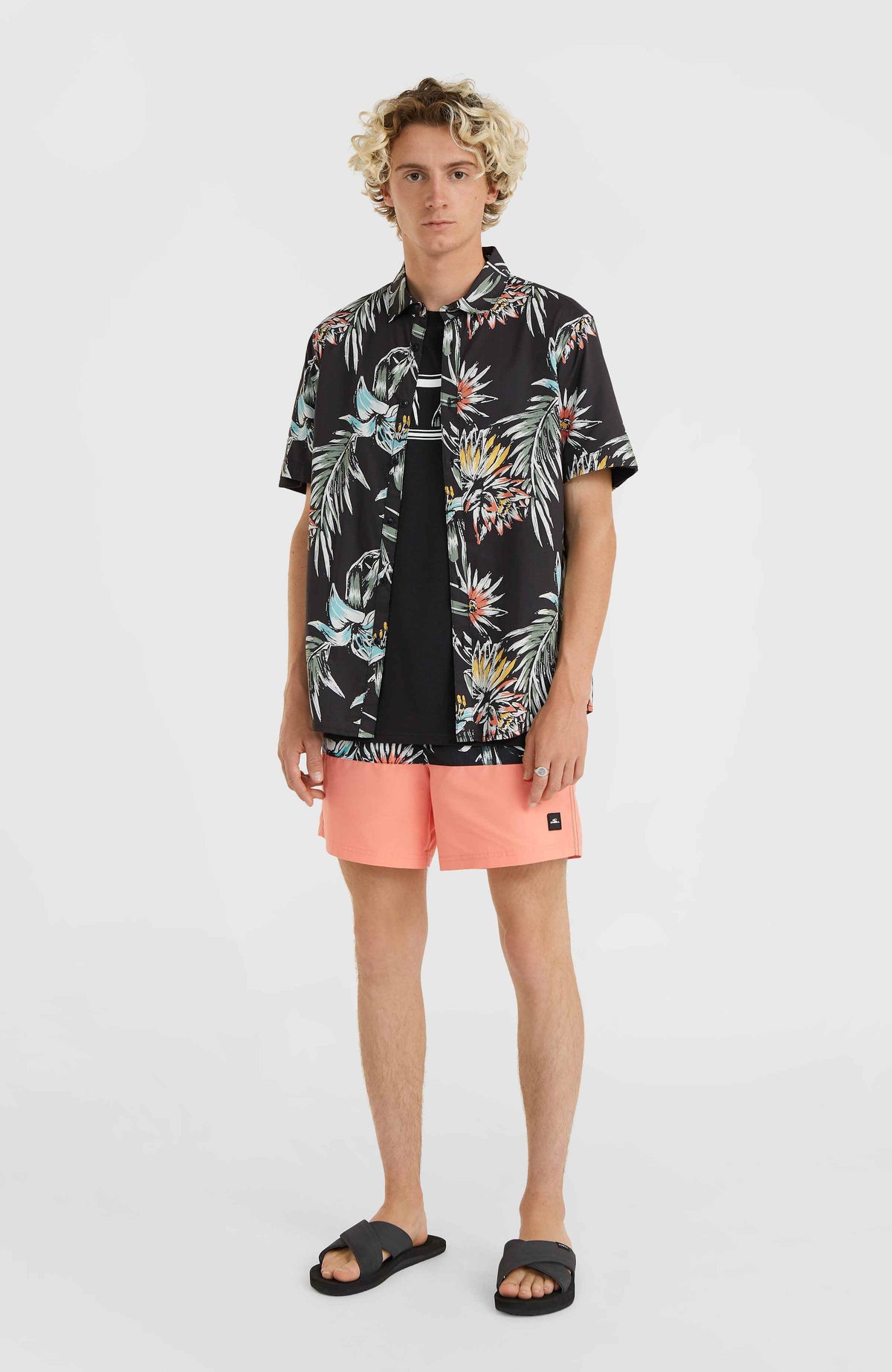 Mix and Match Floral overhemd | Black Tropicana