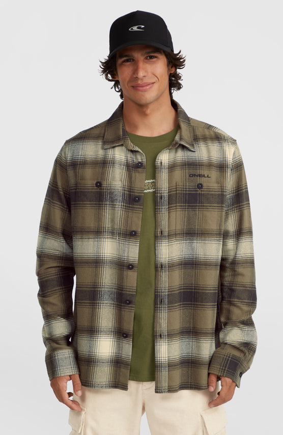 Check flanellen overhemd | Brown Check Small