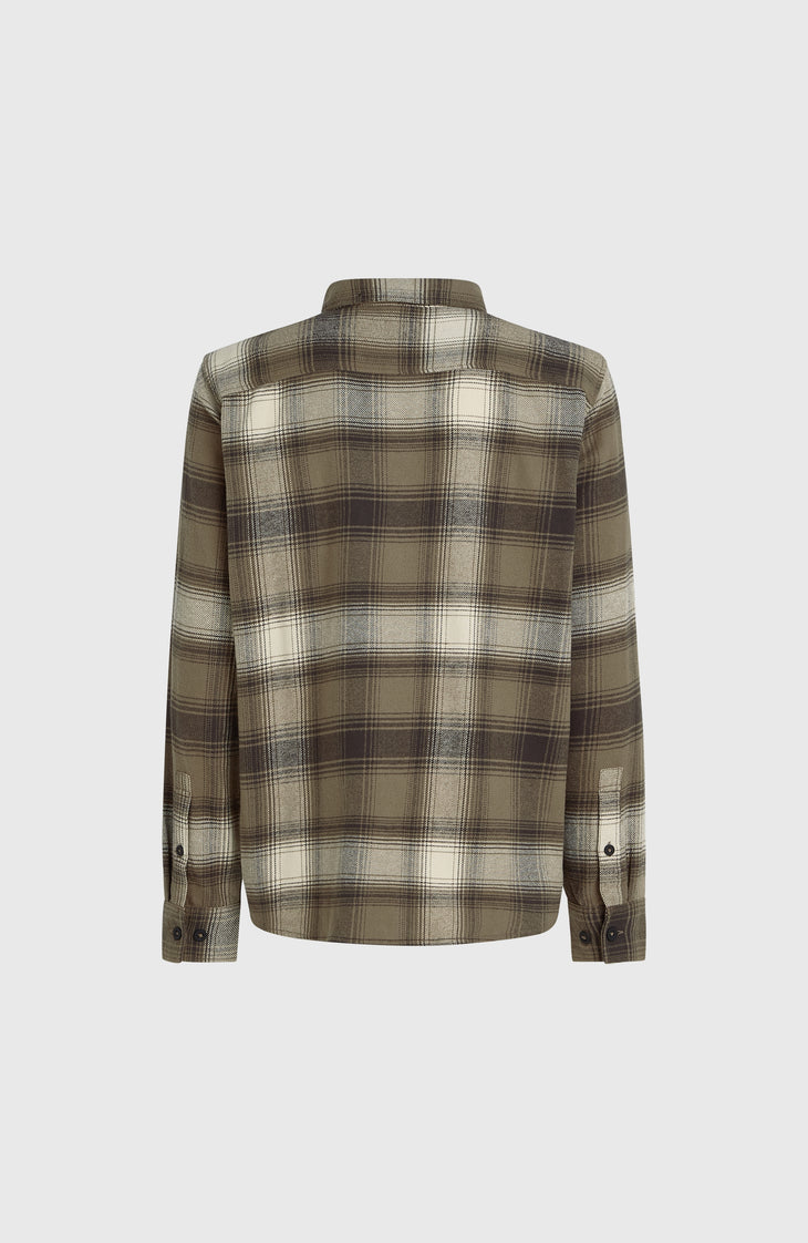Check flanellen overhemd | Brown Check Small