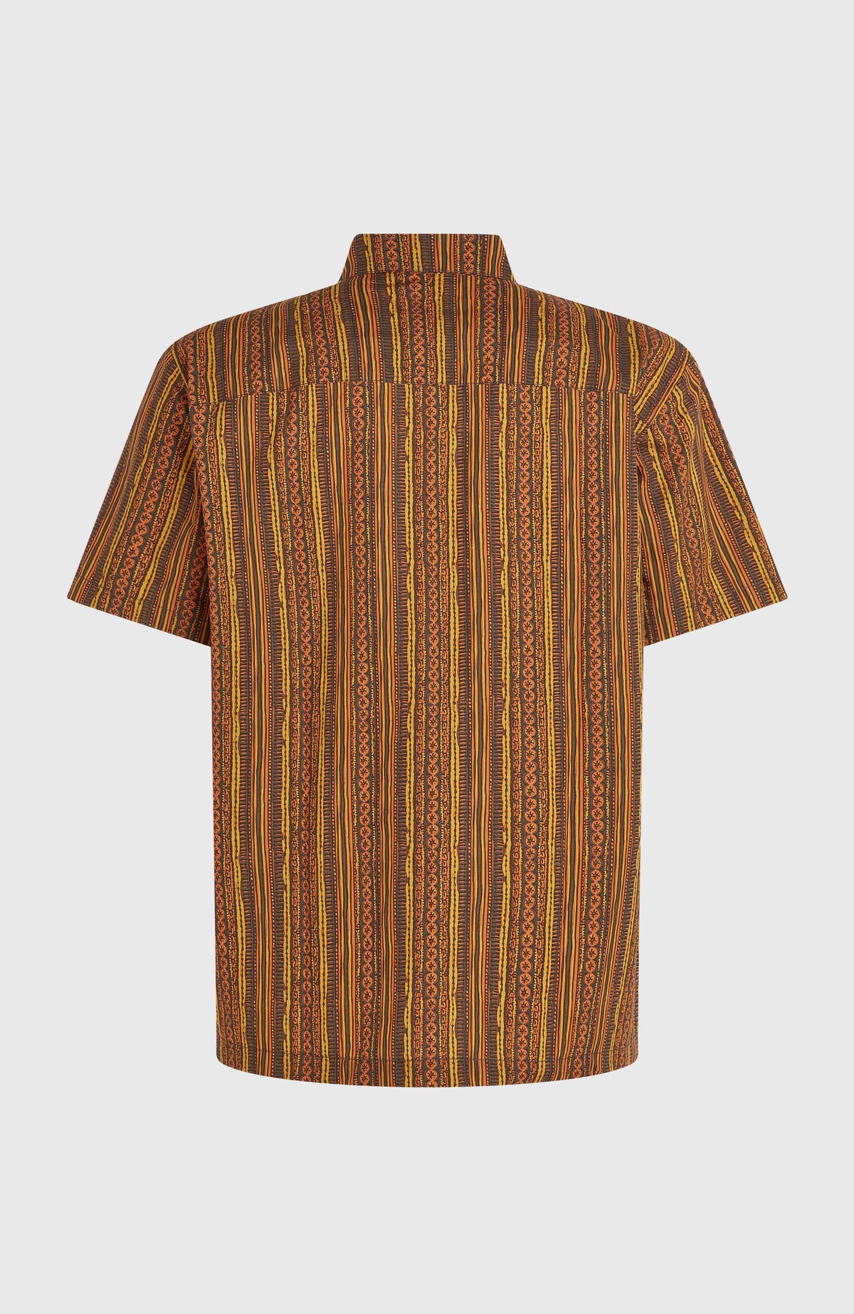 Print overhemd | Orange Pressed Lines