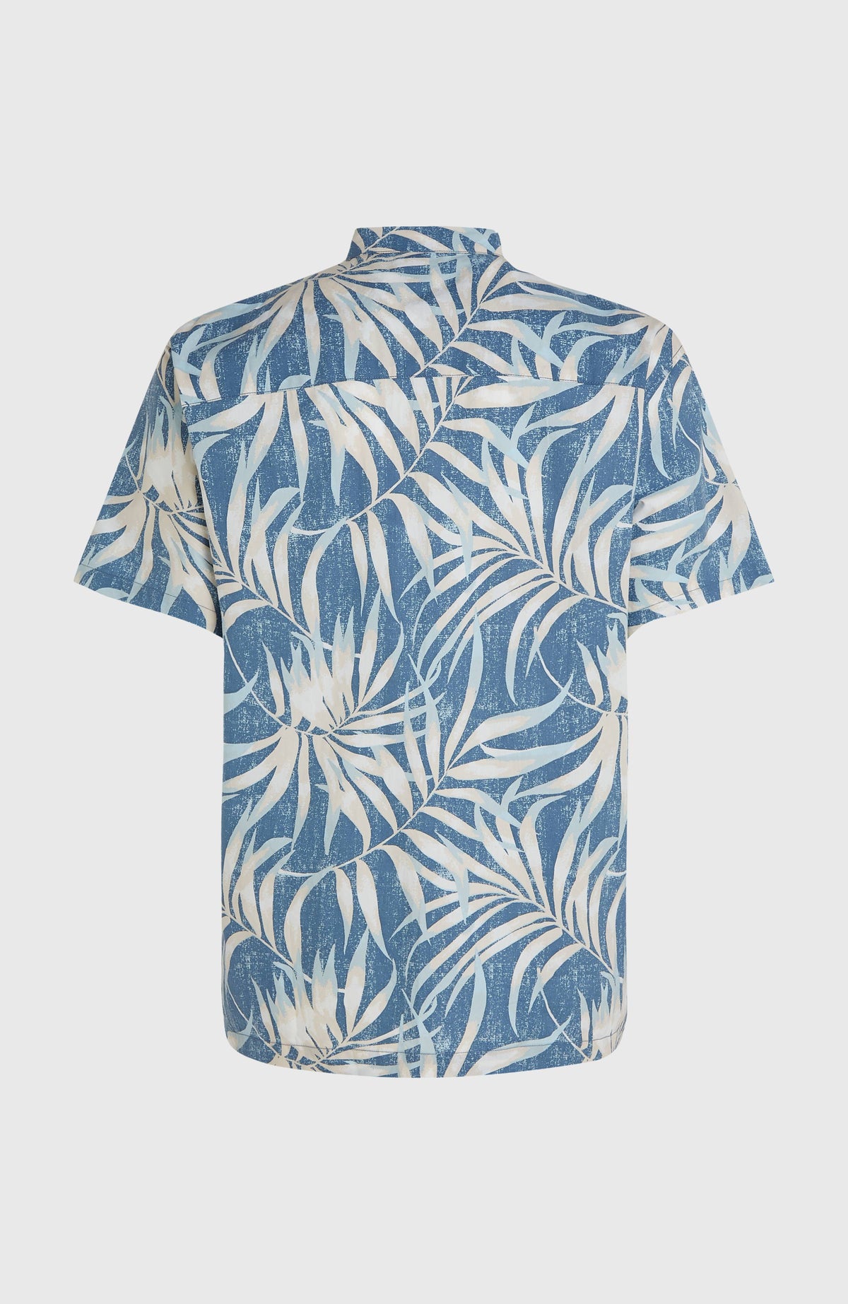 Print overhemd | Blue Dipped Leaves