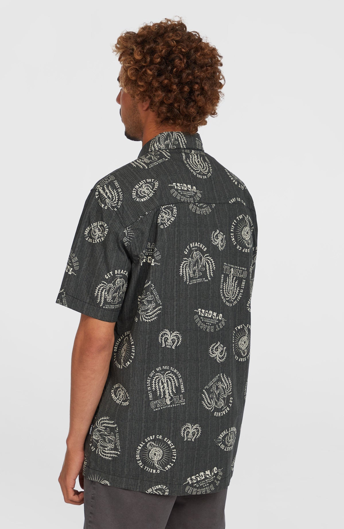 Print overhemd | Black Mystical