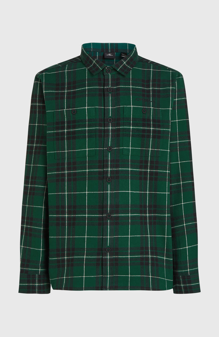 Must-Have flanellen overhemd | Green Flannel Check