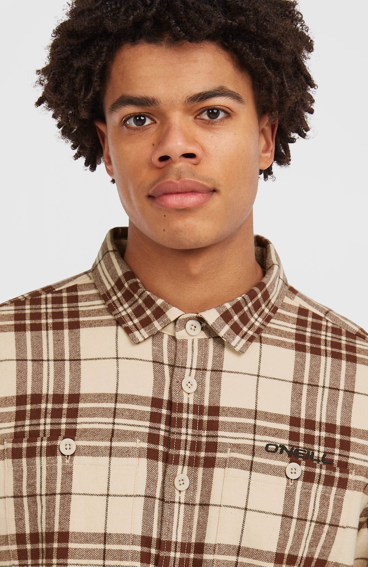 Must-Have flanellen overhemd | Beige Flannel Check