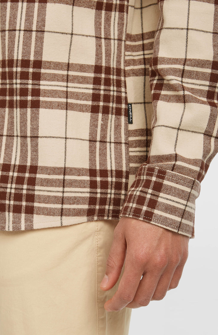 Must-Have flanellen overhemd | Beige Flannel Check
