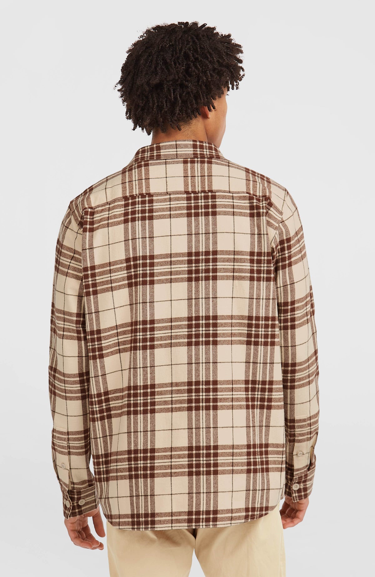 Must-Have flanellen overhemd | Beige Flannel Check