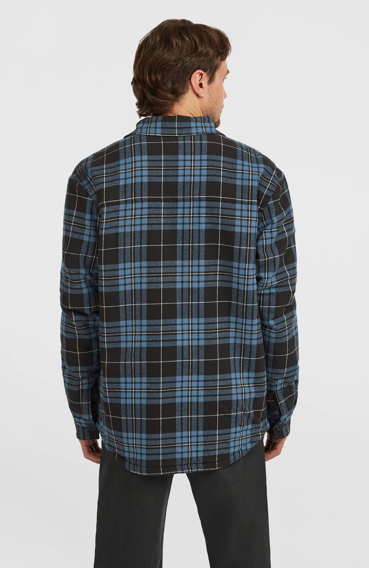 Must-Have overhemd met fleecevoering | Blue Flannel Check