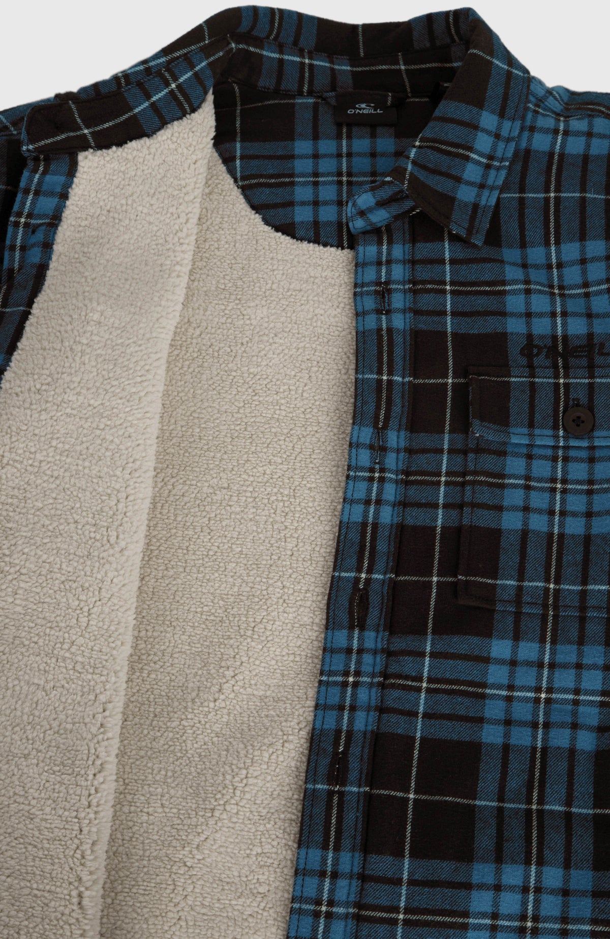 Must-Have overhemd met fleecevoering | Blue Flannel Check
