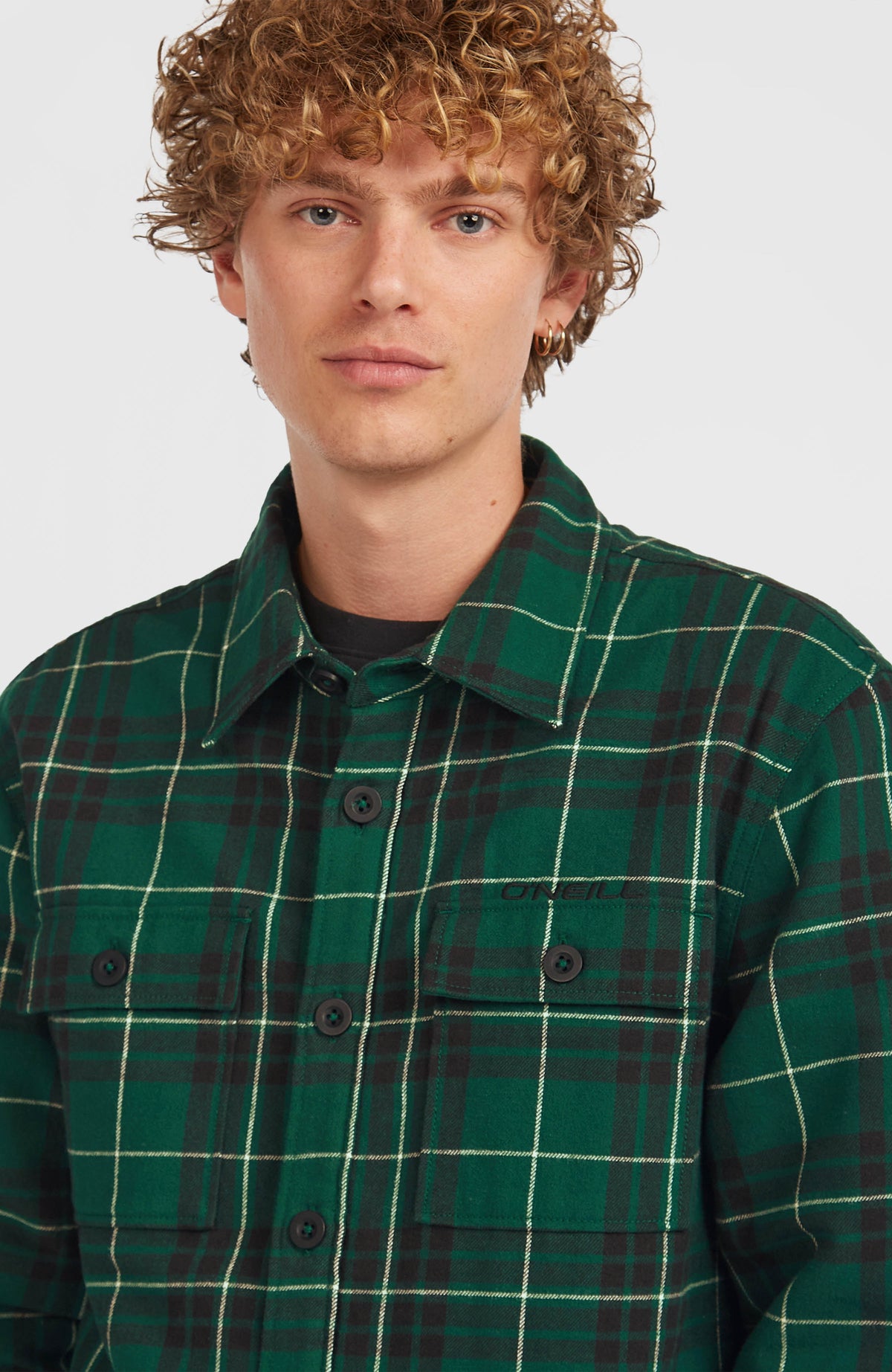 Must-Have overhemd met fleecevoering | Green Flannel Check