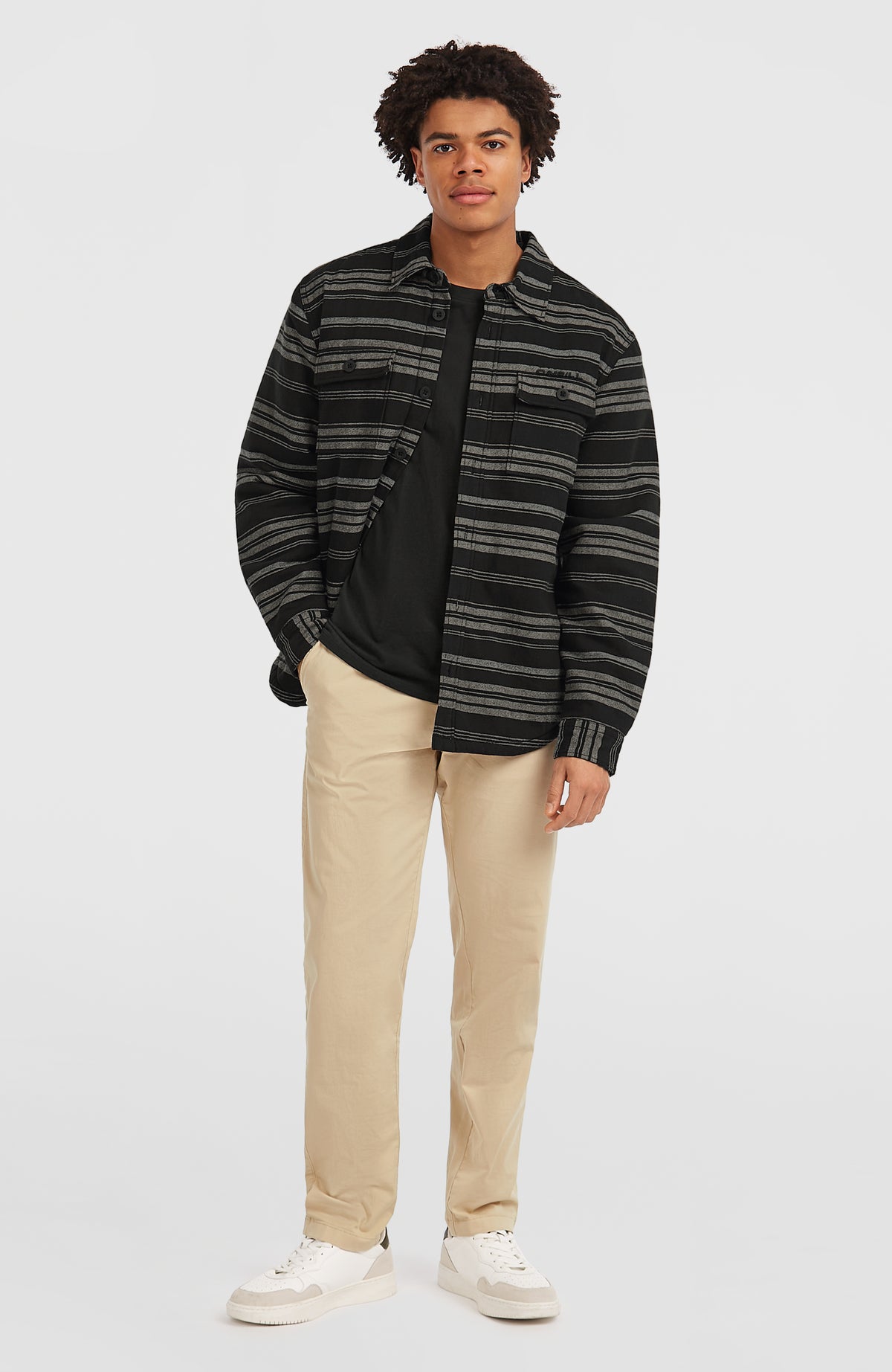 Must-Have overhemd met fleecevoering | Black Bavaro