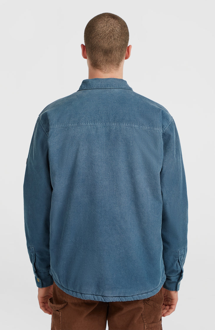 O'Riginals Corduroy overshirt met fleecevoering | Mozart Blue