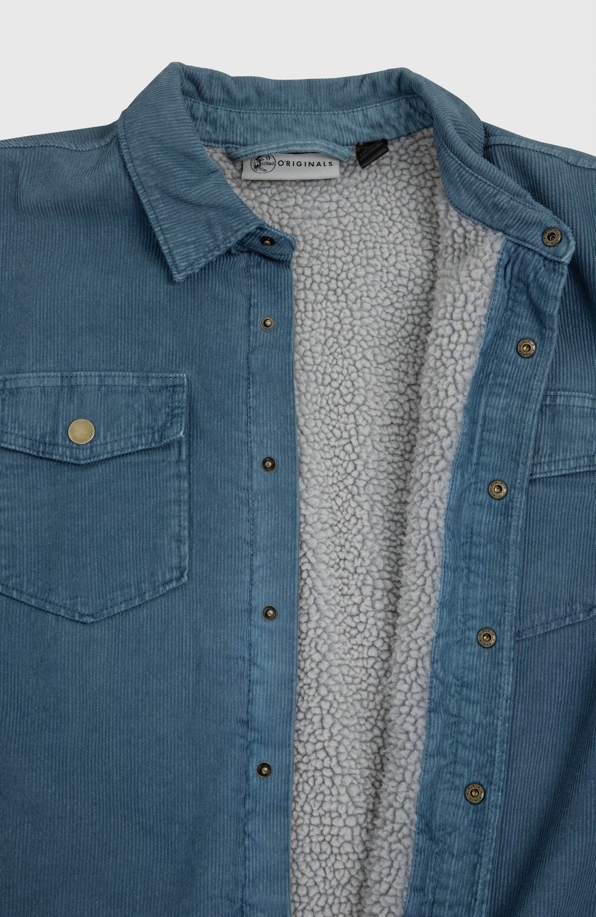 O'Riginals Corduroy overshirt met fleecevoering | Mozart Blue