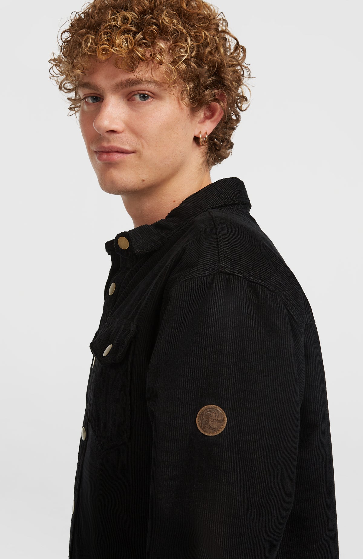 O'Riginals Corduroy overshirt met fleecevoering | Black Out