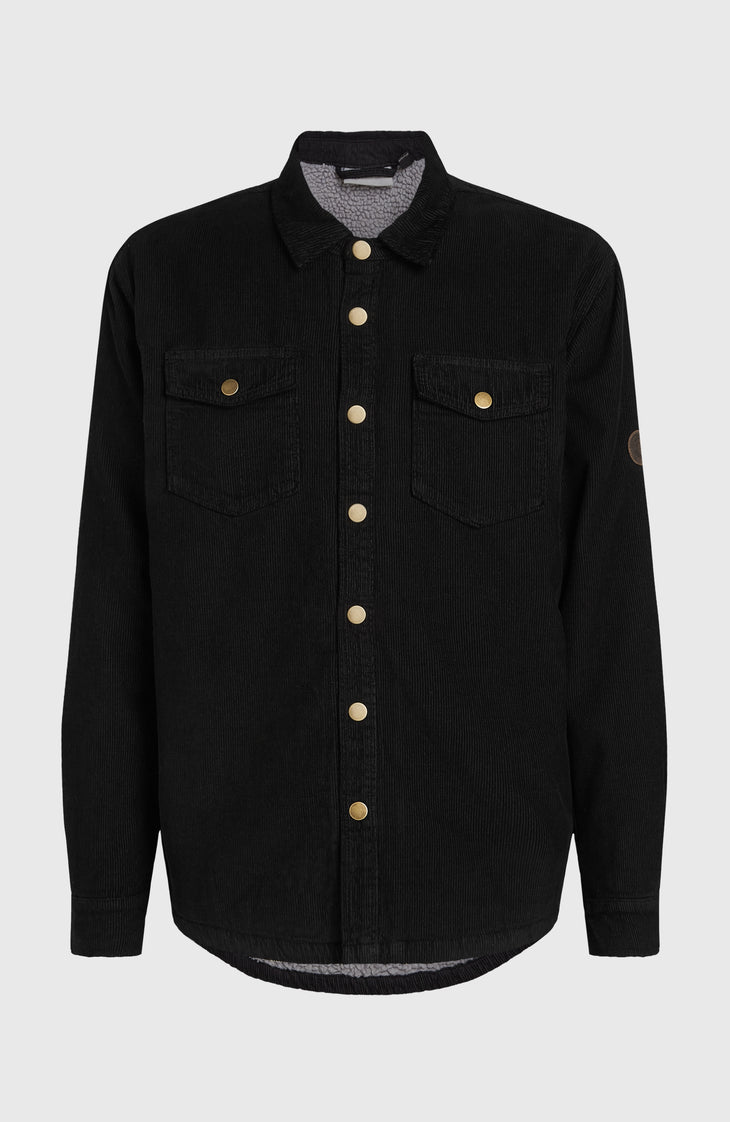 O'Riginals Corduroy overshirt met fleecevoering | Black Out