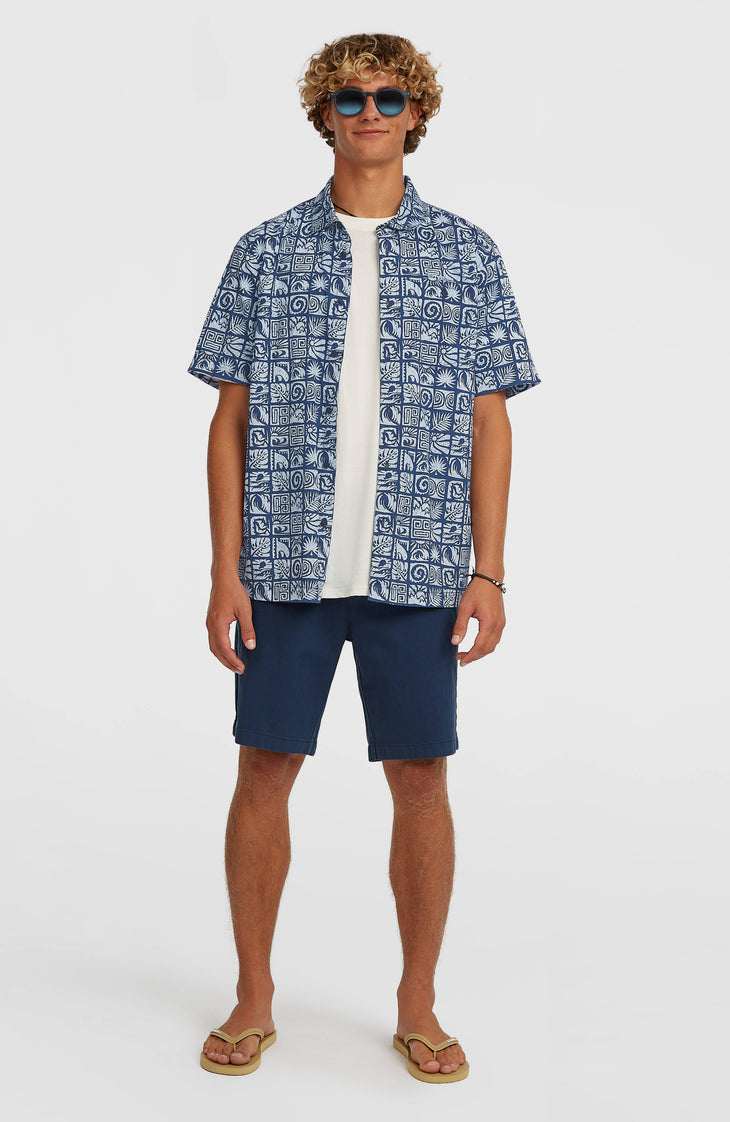 O'Neill Print overhemd | Dark Blue Bricks