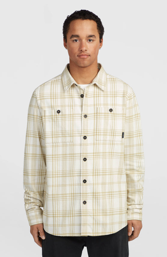 Must-Have flanellen overhemd | Beige Big Check Plaid