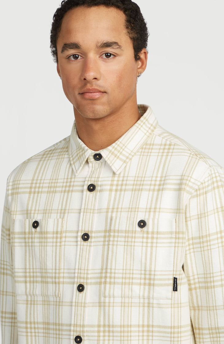Must-Have flanellen overhemd | Beige Big Check Plaid