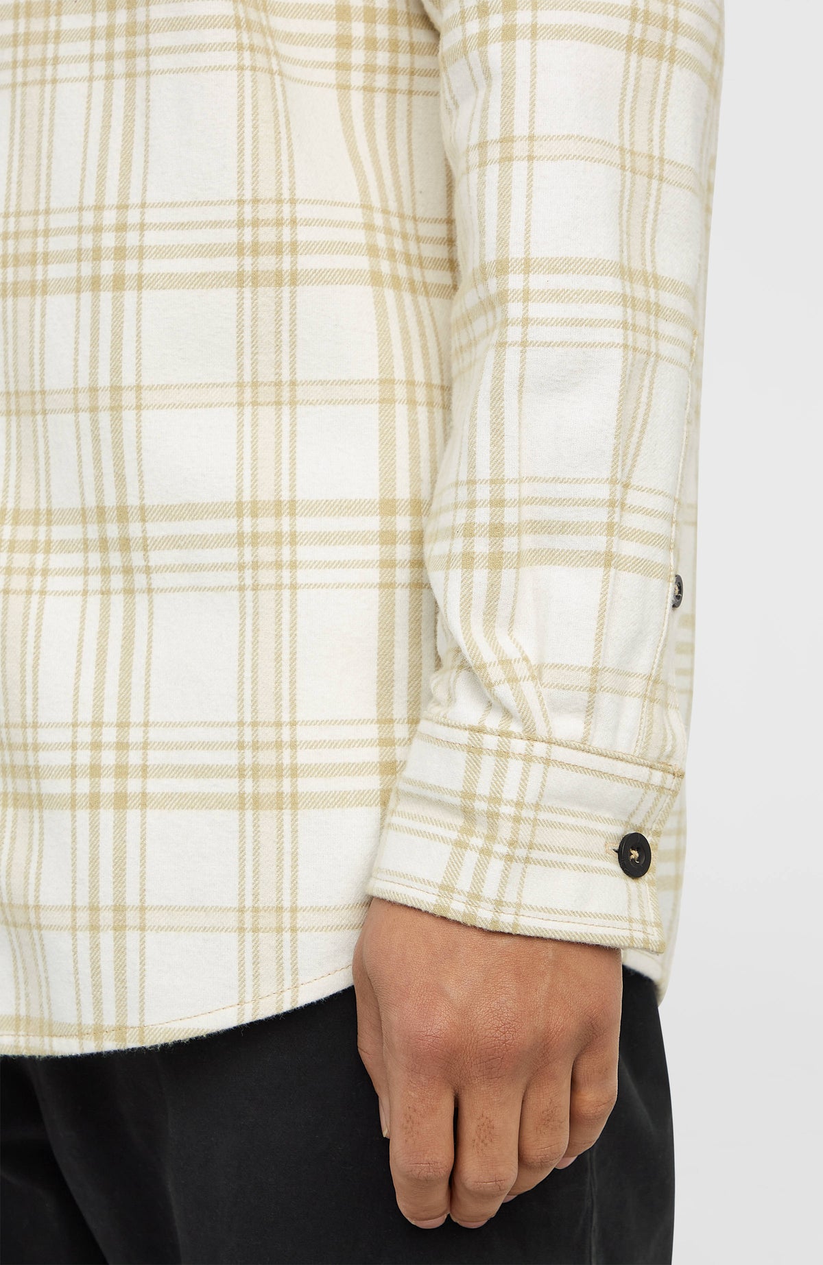 Must-Have flanellen overhemd | Beige Big Check Plaid