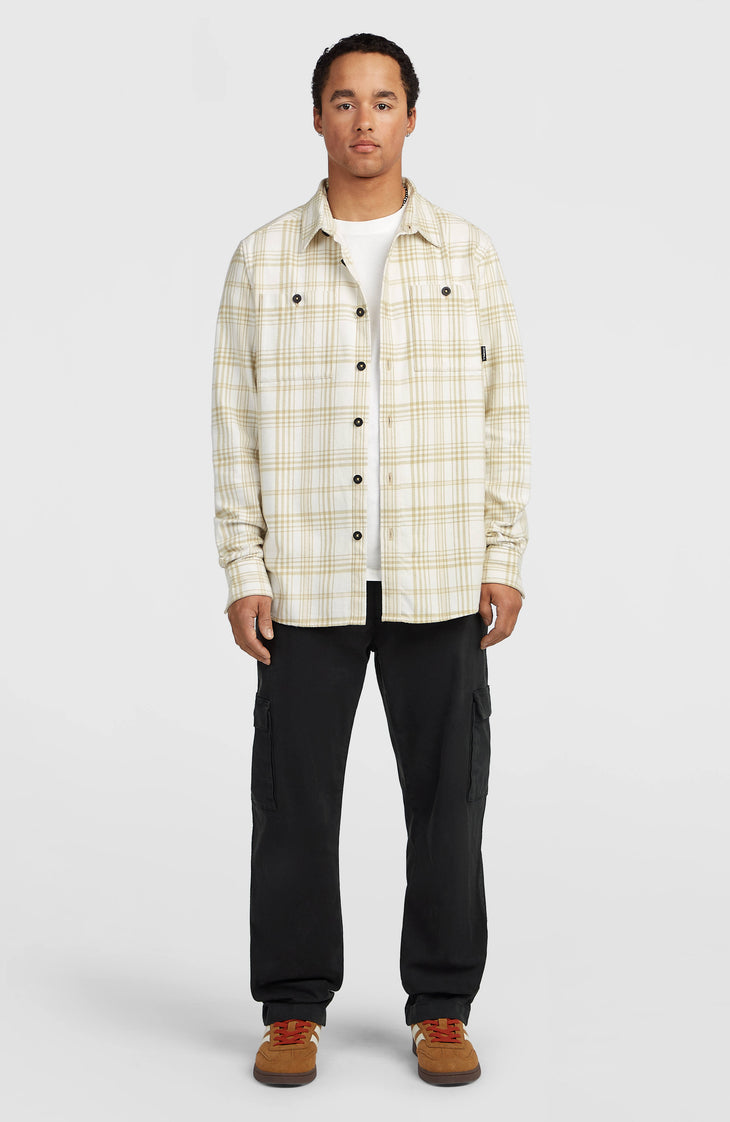 Must-Have flanellen overhemd | Beige Big Check Plaid