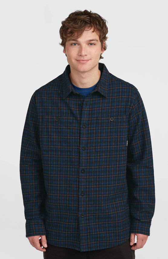 Must-Have flanellen overhemd | Black Mini Check Plaid