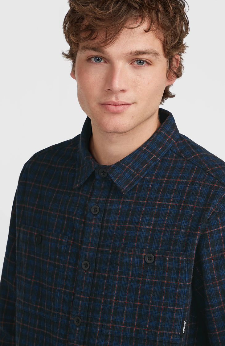 Must-Have flanellen overhemd | Black Mini Check Plaid