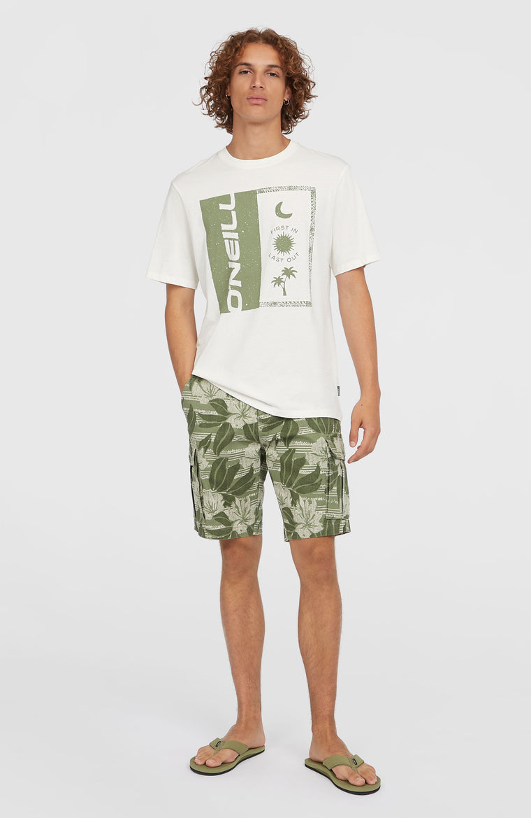 Essentials cargoshort | Green Tonal Dusty Flower Essentials cargoshort | Green Tonal Dusty Flower