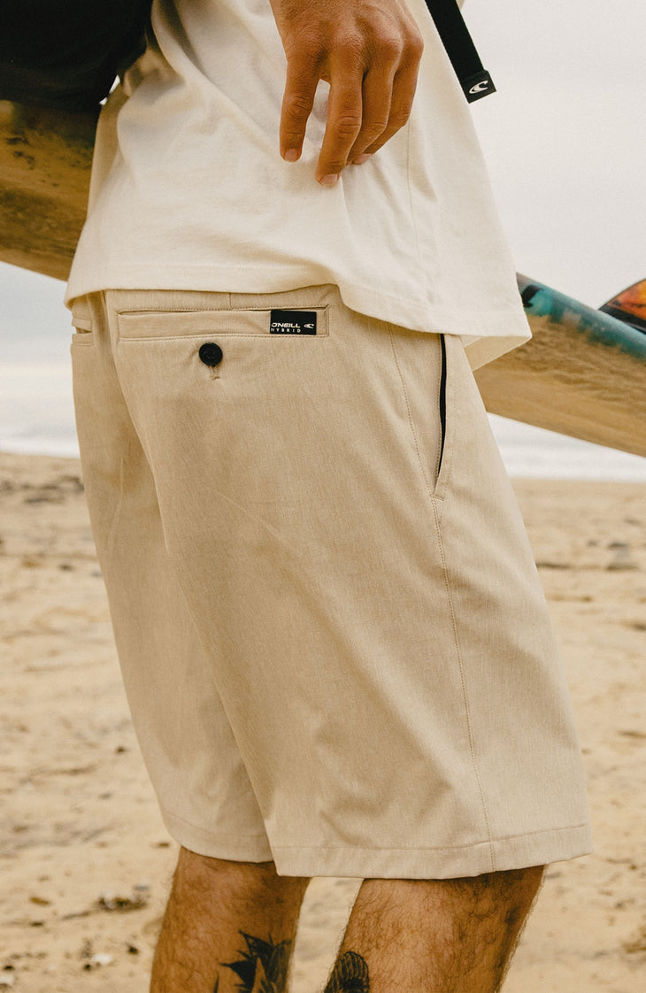 Hybrid 19" Melange short | Cocoa Sand
